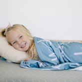 Lofaris Pretty Brush Personalized Name Letter Blanket Gift